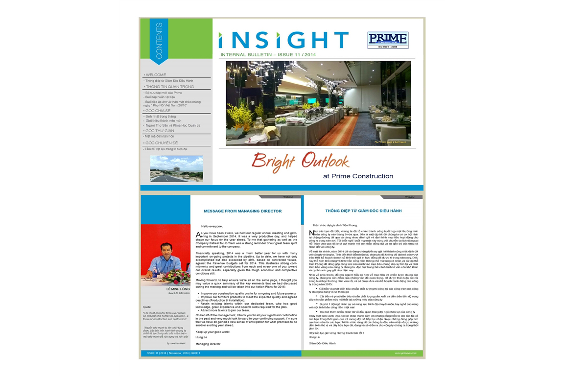 Internal Bulletin Issue November 2014